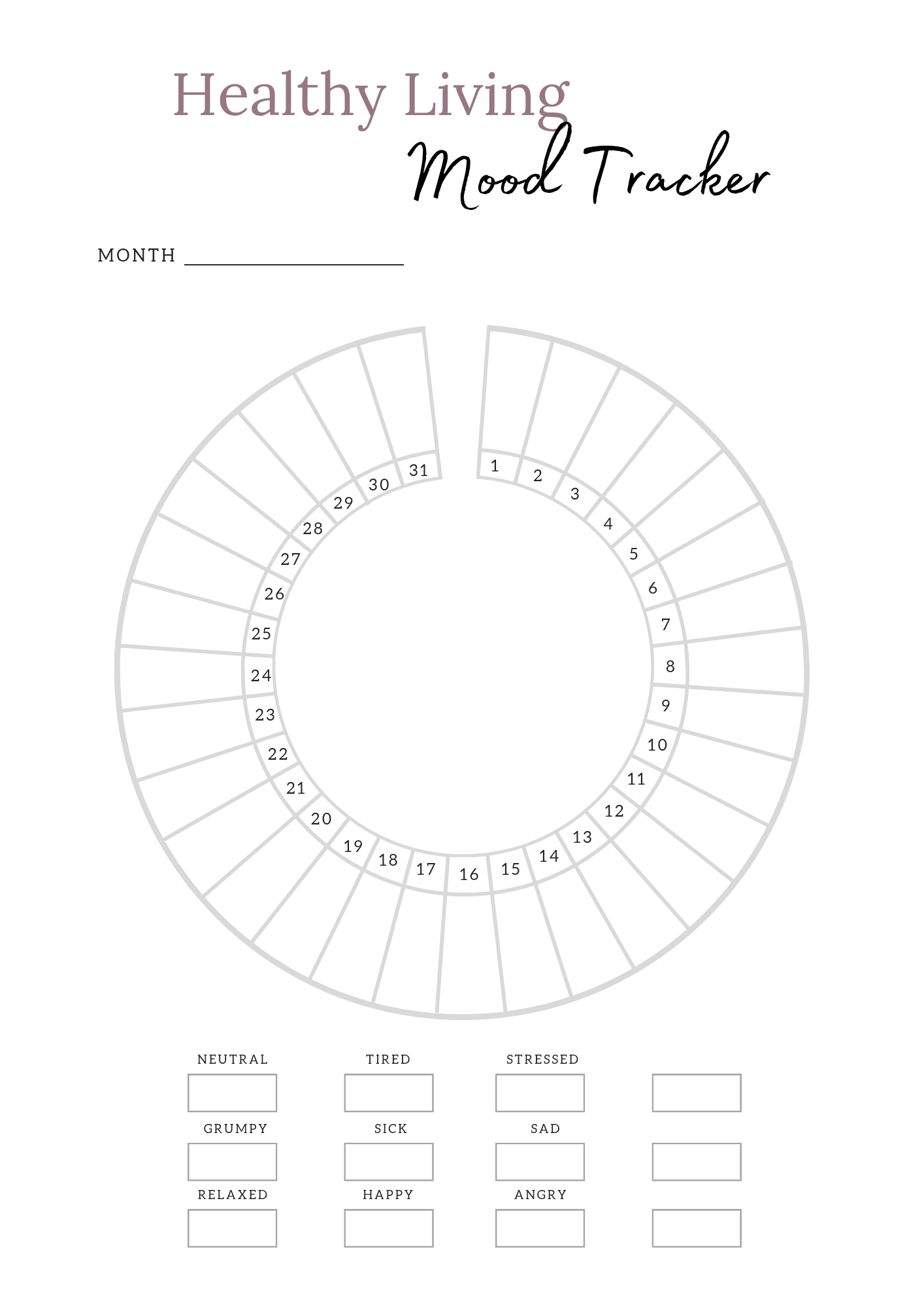 Healthy Living Planner