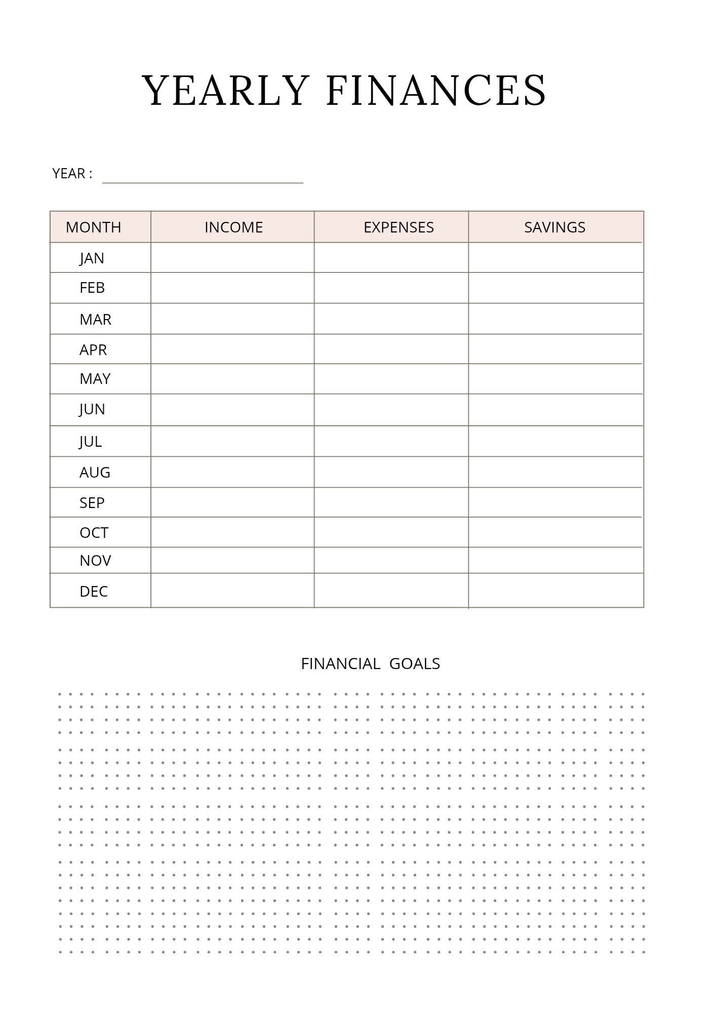 Money Mindset Planner