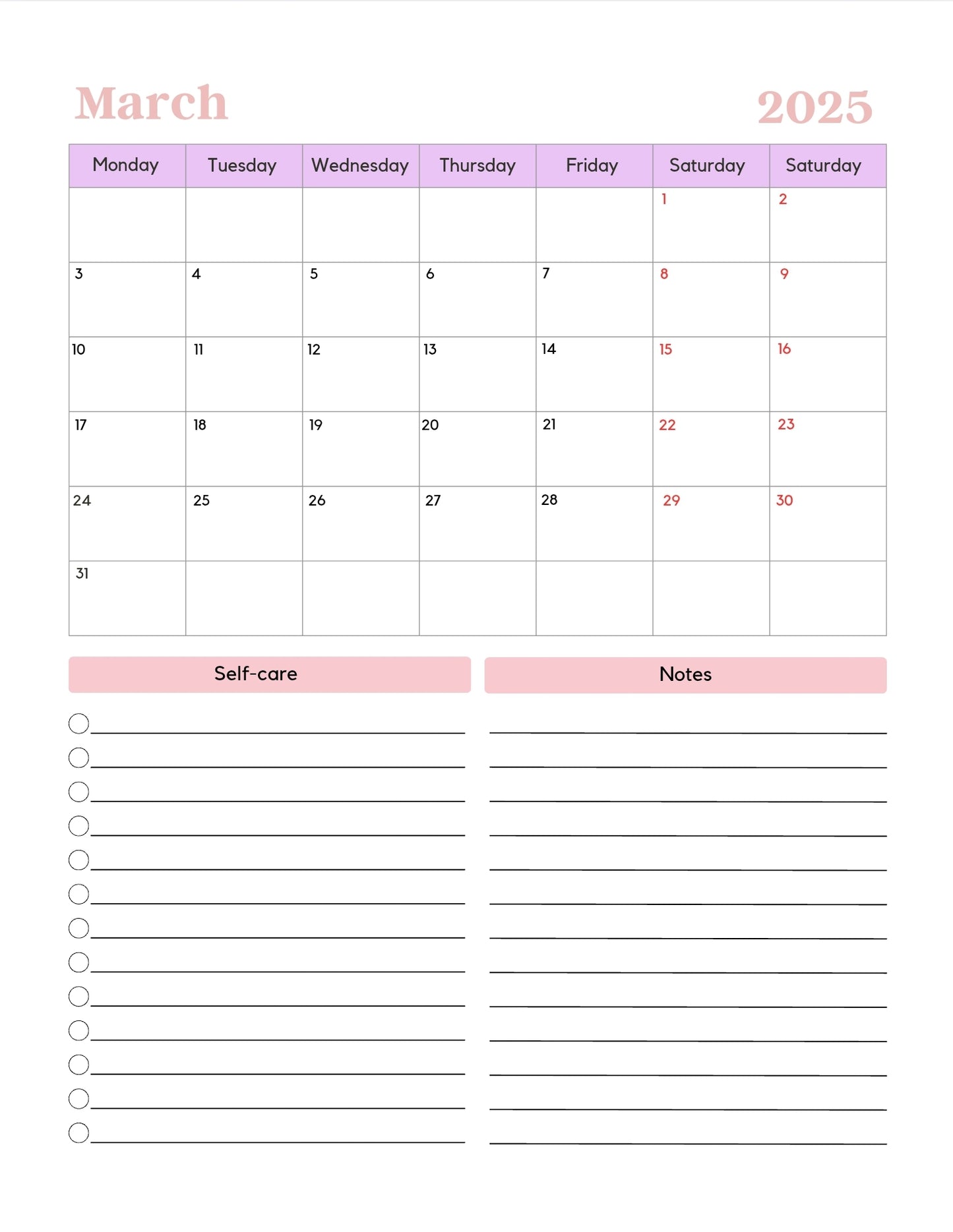 The Ultimate Self-Love Planner